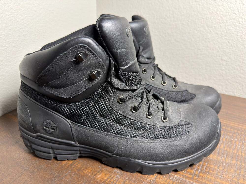 Timberland Mountain Athletics Mens 13 M Black Leather Hiking Boots 87150 Gorp